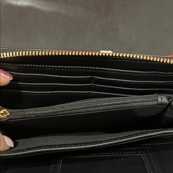 Betsey Johnson | Heart/Cherry Embroidered Wallet w/ Removable Wristlet Strap - Picture 7 of 12